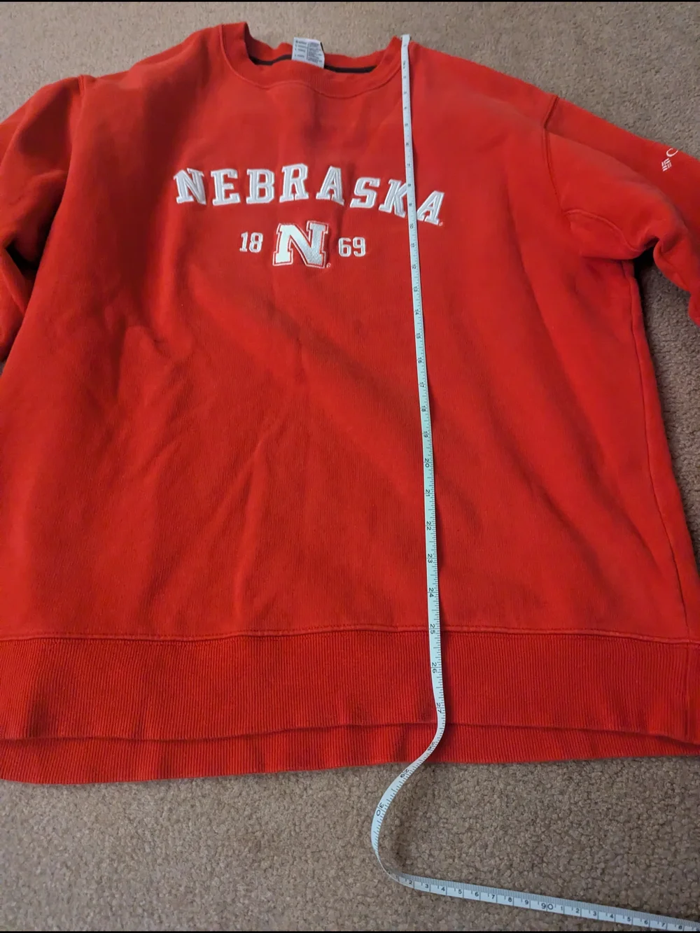Nebraska Red Pullover Crewneck Sweatshirt
